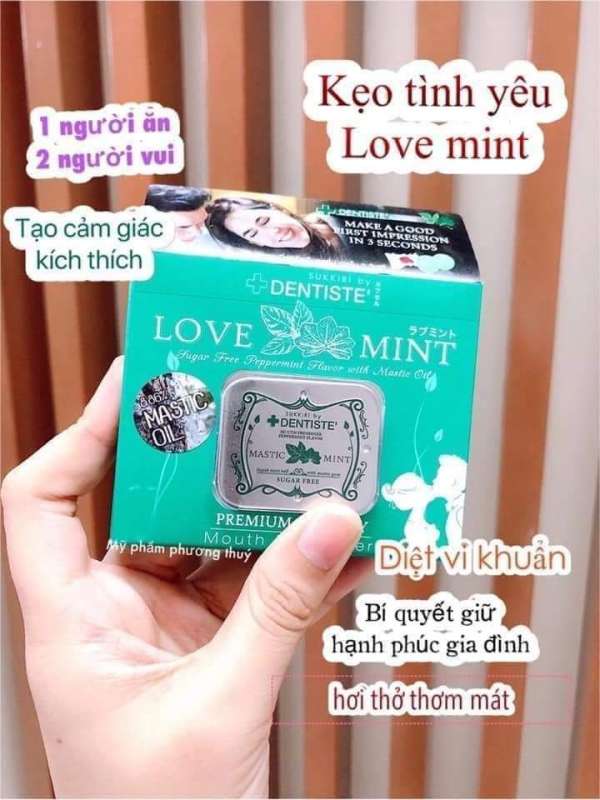 Love Mint 20 viên -(kẹo ngậm kích dục nam nữ)