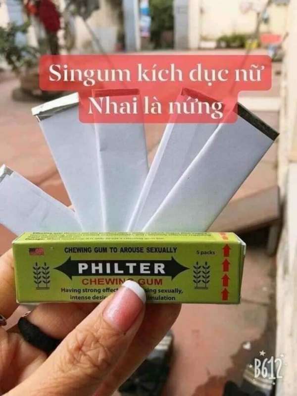Kẹo Sugum Philter - kẹo nhai kích dục, kích thích nam nữ