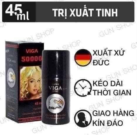 XỊT Viga50000 Cao Cấp - Chai xịt chống xuất tinh sớm, yếu sinh lý