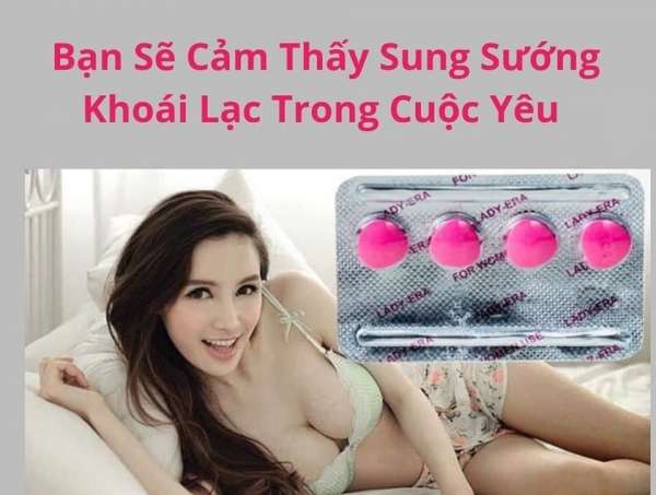 Thuốc Viên Lady - Vỉ 4 Viên Màu Hồng Kích Dục nam Nữ Cực Mạnh