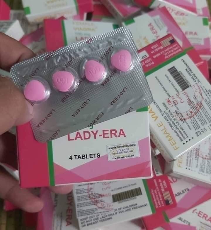 Thuốc Viên Lady - Vỉ 4 Viên Màu Hồng Kích Dục nam Nữ Cực Mạnh