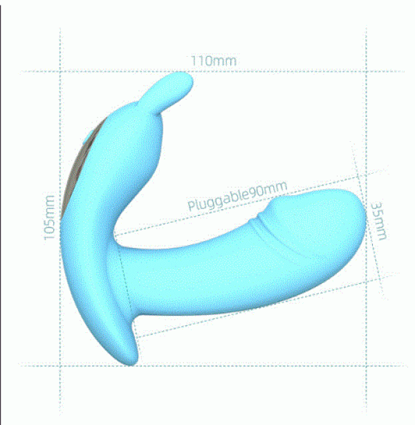 Trứng Thỏ Dương Vật Litter Dane Điều Khiển Từ Xa 10 Chế Độ Rung