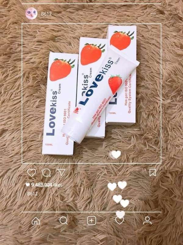 Gel bôi trơn Lovekiss hương Dâu 100ml - Tăng Khoái cảm Kích Thích