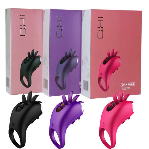 Chiqing Vòng Rung lưỡi ma thuật xoay Cấp Độ Mạnh cho Nam Giới