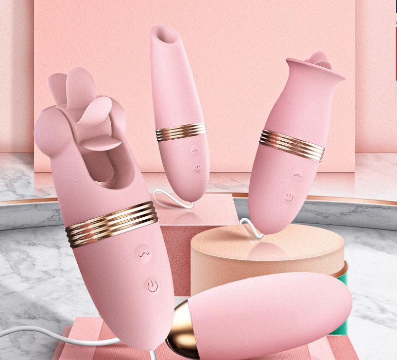 Trứng Lưỡi Liếm Hút Nhảy Trứng Sạc Silicone Nữ Máy Rung Thủ Dâm Nữ