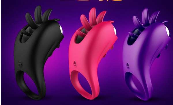 Chiqing Vòng Rung lưỡi ma thuật xoay Cấp Độ Mạnh cho Nam Giới