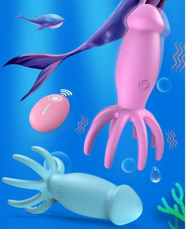 Bạch Tuộc Hoàng Tử Bé Rung Thanh Sạc Không Dây Điều Khiển Từ Xa