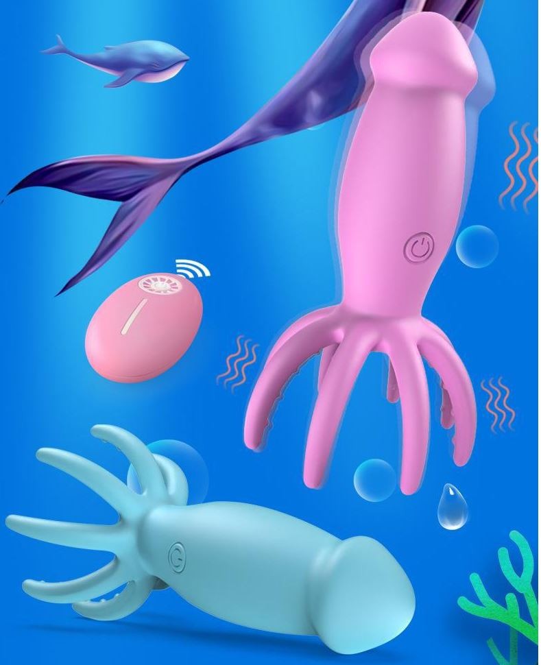 Bạch Tuộc Hoàng Tử Bé Rung Thanh Sạc Không Dây Điều Khiển Từ Xa