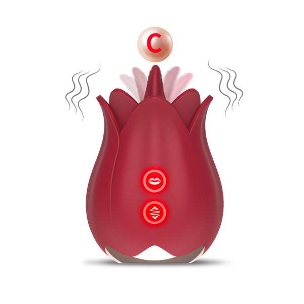 Hoa hồng Tanhua 2 Đầu mút lưỡi liếm massage nữ tăng Kích Thích