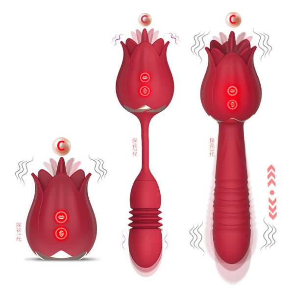 Hoa hồng Tanhua 2 Đầu mút lưỡi liếm massage nữ tăng Kích Thích