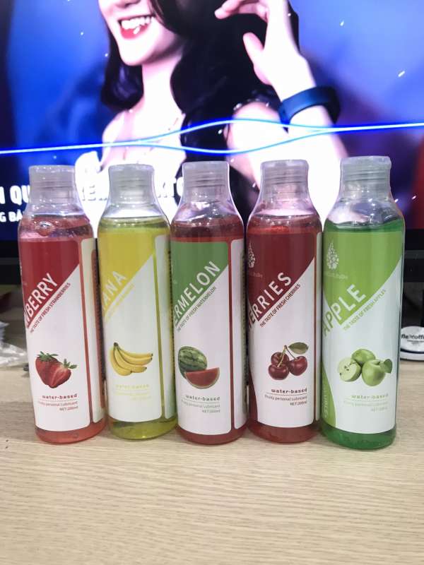 Gel bôi Trơn nhiều vị táo, chuối, dâu, cherry. dưa hấu tăng khoái cảm