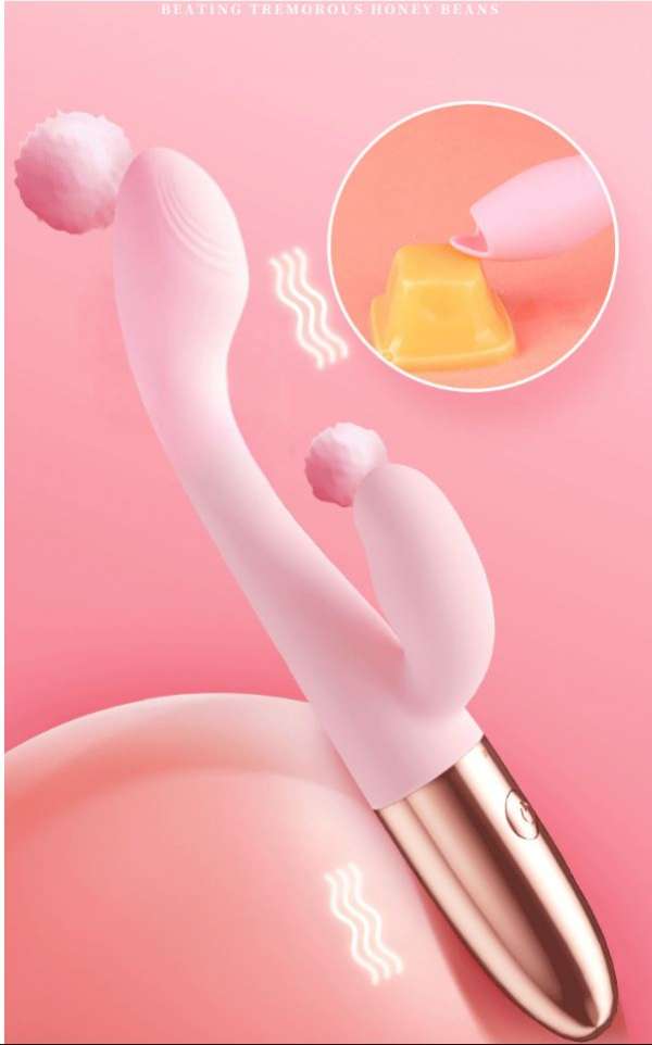 Gậy GOK rung đôi Goldfinger 2 đầu cho nữ giỡi _ dễ sử dụng an toàn