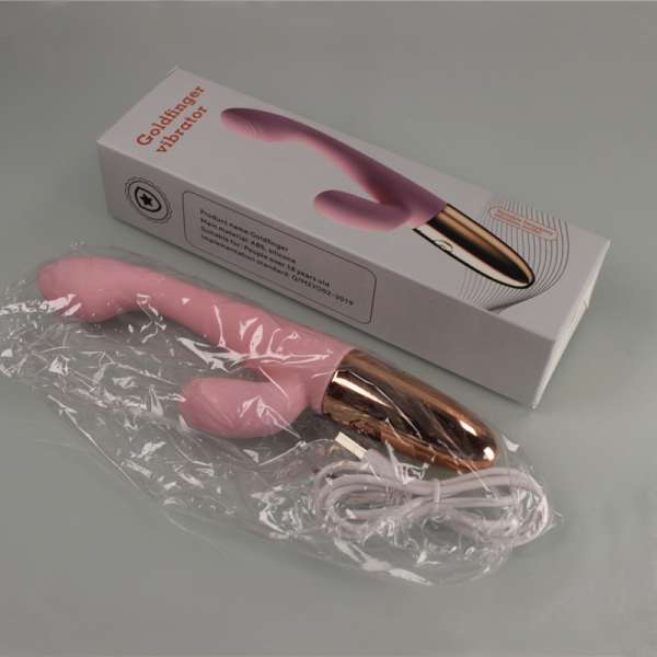 Gậy GOK rung đôi Goldfinger 2 đầu cho nữ giỡi _ dễ sử dụng an toàn