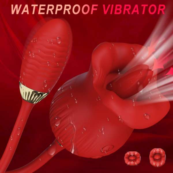 [Mẫu Mới] Hoa hồng Tanhua 2 Đầu mút lưỡi liếm massage nữ giới