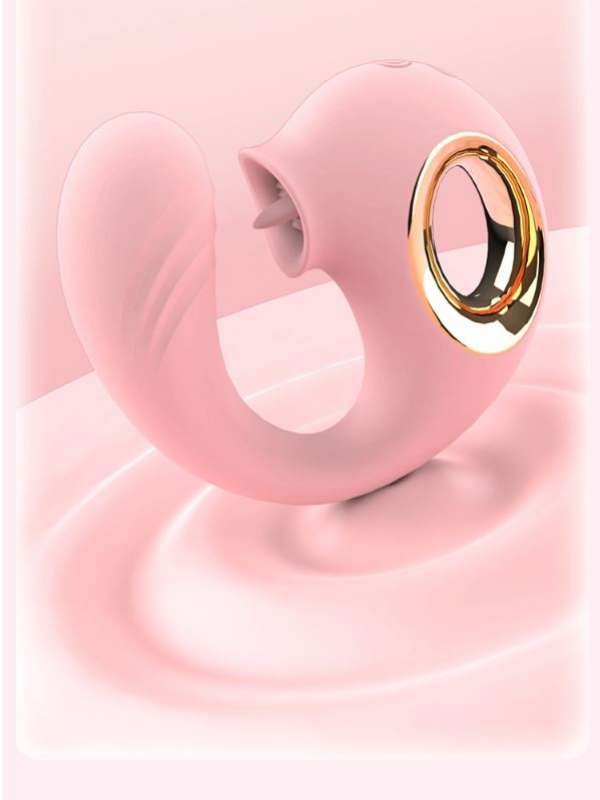 Cá heo lỗ cầm tay rung kèm lưỡi liếm - kích thích nữ giới cực khoái