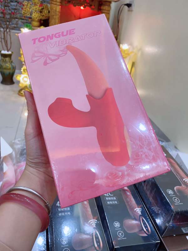 Lưỡi liếm rung hút cực khoái rung mô phỏng đồ chơi tình dục nữ