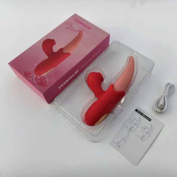 Lưỡi liếm rung hút cực khoái rung mô phỏng đồ chơi tình dục nữ