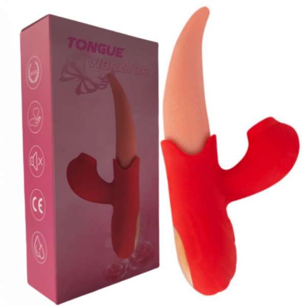 Lưỡi liếm rung hút cực khoái rung mô phỏng đồ chơi tình dục nữ