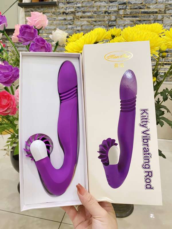 Dương Vật Rung Thụt kèm lưỡi liếm le cho nam nữ dễ sử dụng đa tần số