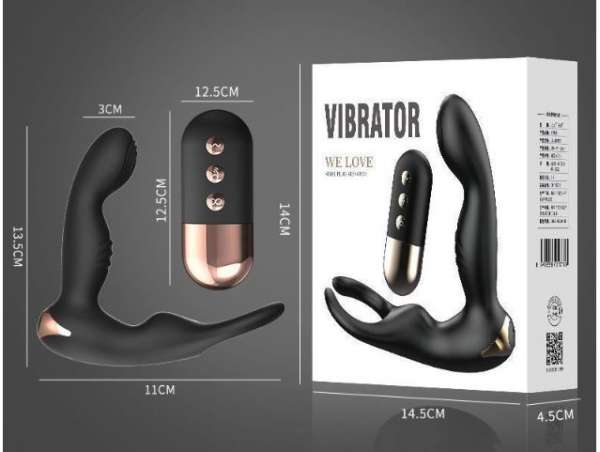 Máy Rung Hậu Môn mẫu mới 12 Tần Số Rung Silicone DKTX Đính Hạt.