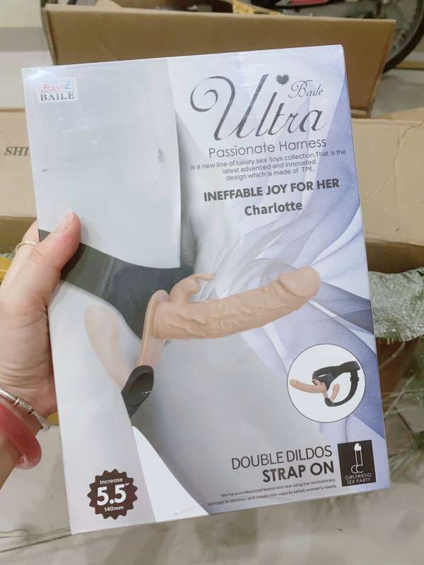 Quần Dương Vật 2 đầu cho nam nữ sử dụng 3in1 hiết bị thủ dâm Lala les