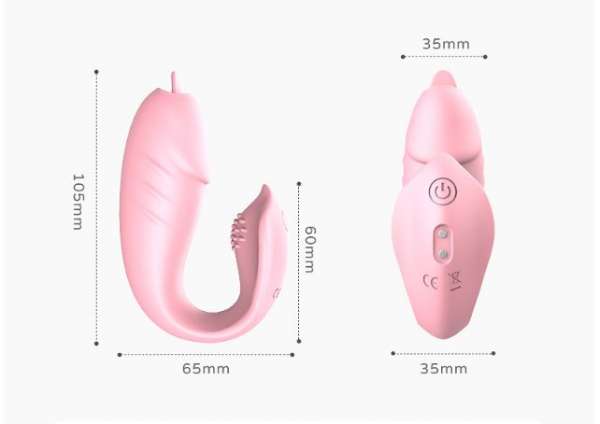 Trứng rung đeo hình chữ U 3in1 kèm lưỡi liếm của Sein Niuniu cho nữ