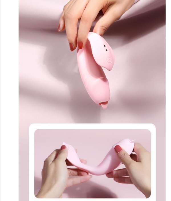 Trứng rung đeo hình chữ U 3in1 kèm lưỡi liếm của Sein Niuniu cho nữ